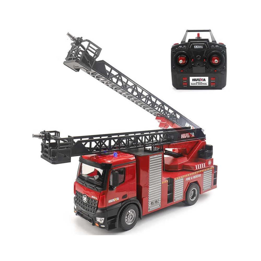 Radio Control Fire Truck, Sprays Water (1:14 Scale)