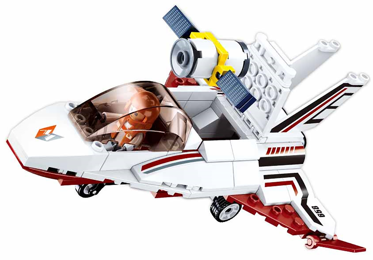 Space Shuttle Planet Hopper Building Brick Kit (115 pcs)
