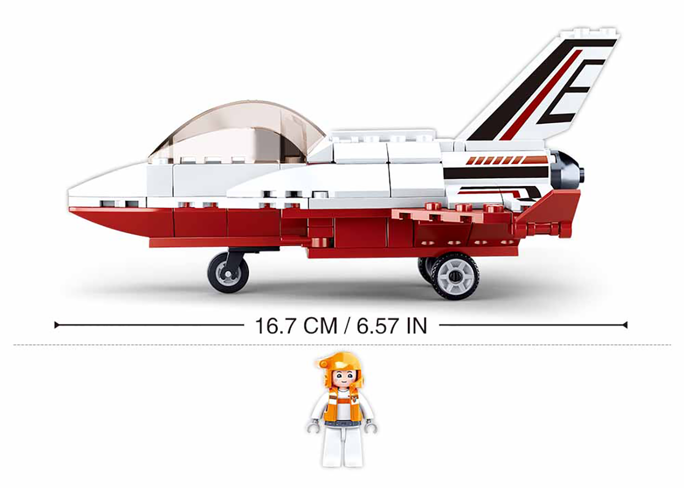 Space Shuttle Planet Hopper Building Brick Kit (115 pcs)