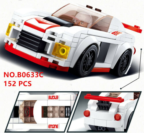 Car Club Knight Race Car Building Brick Kit (152 pcs)