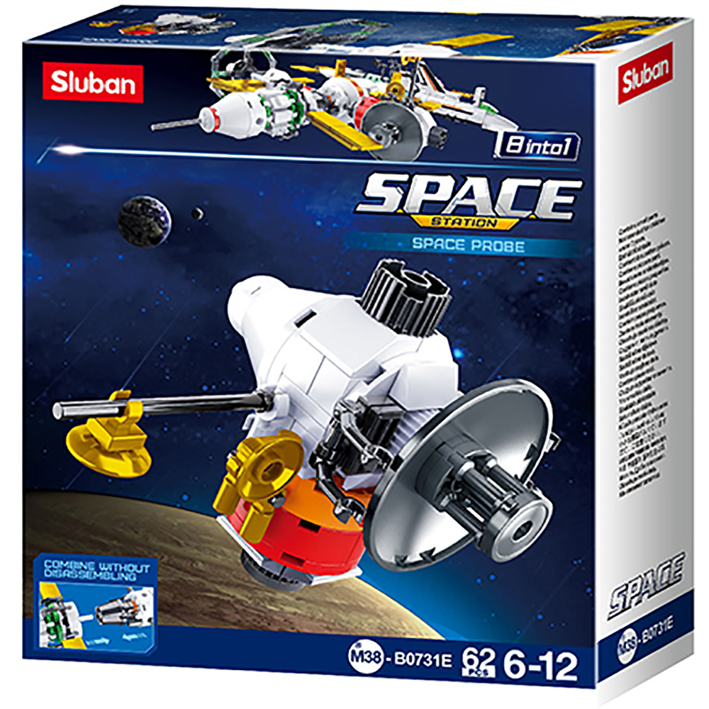 Space Probe Building Brick Kit (62 Pcs)