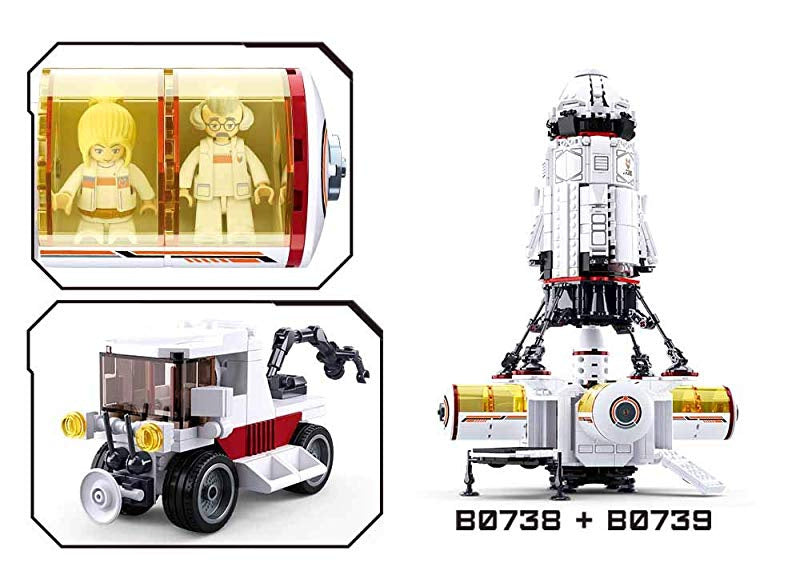 Space Colony Base Building Brick Kit (642 Pcs)