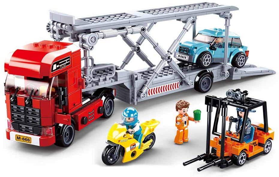 Modern Car Transporter Building Brick Brands (542 pcs)