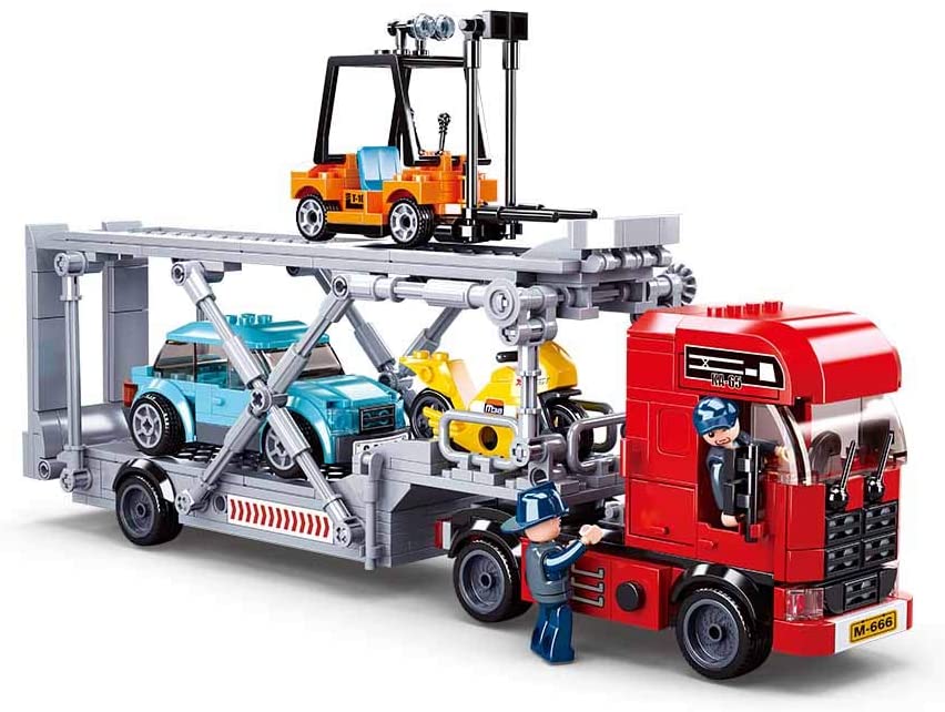 Modern Car Transporter Building Brick Brands (542 pcs)