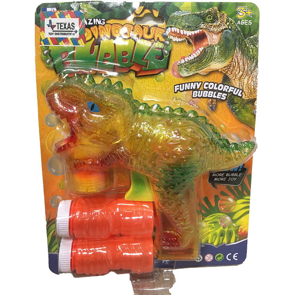 Dinosaur Bubble Gun, Two Colors Green and Yellow Available