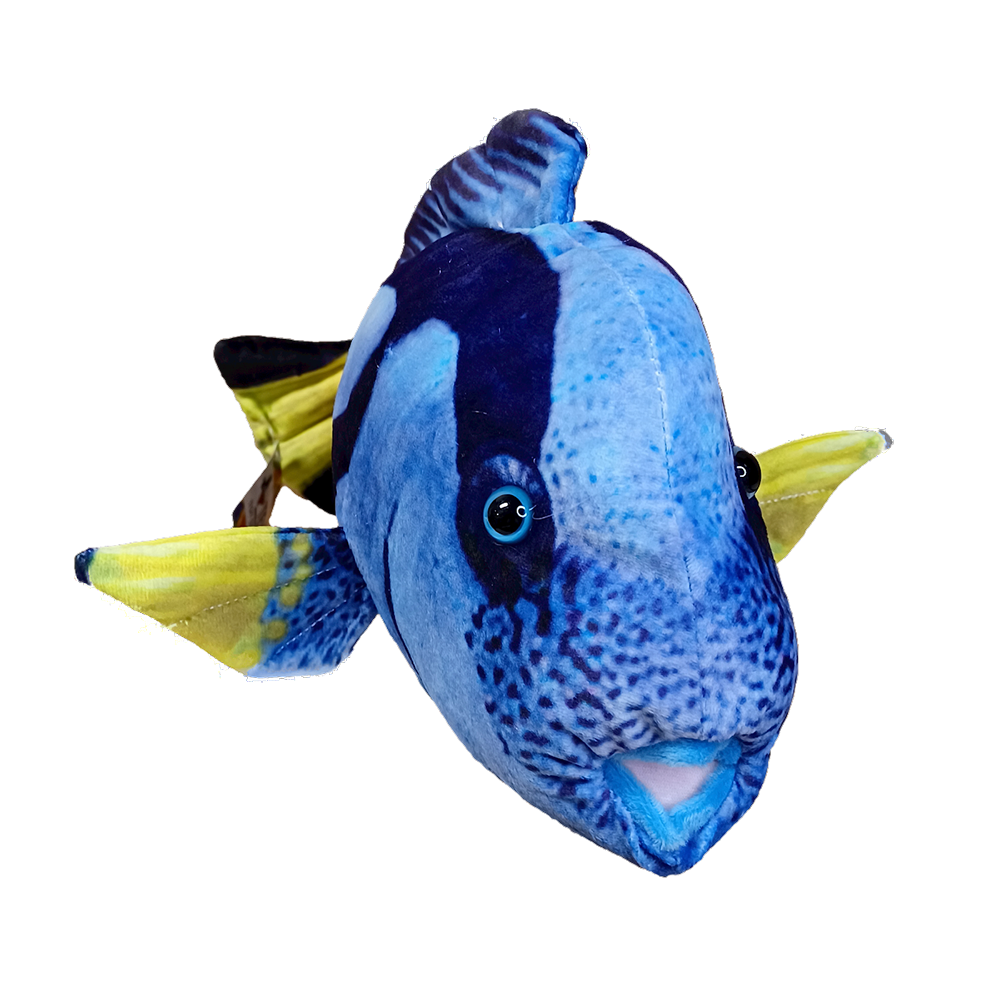 Blue Tang Aquatic Fish Plush Stuffed Animal 16.5"