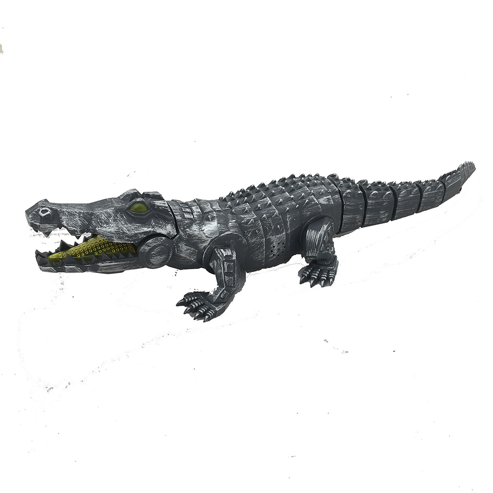 Mechanic Silver Crocodile Walking Toy