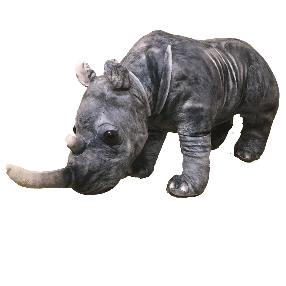 White Rhino Zoo Plush 14" Stuffed Animal