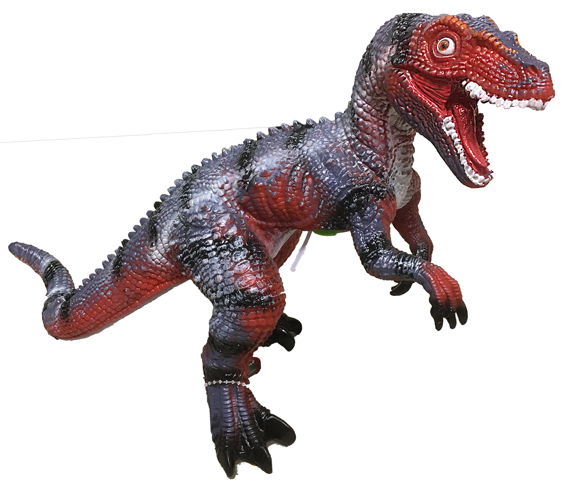 Velociraptor 17" Vinyl Dinosaur Figurine with Sound Effects