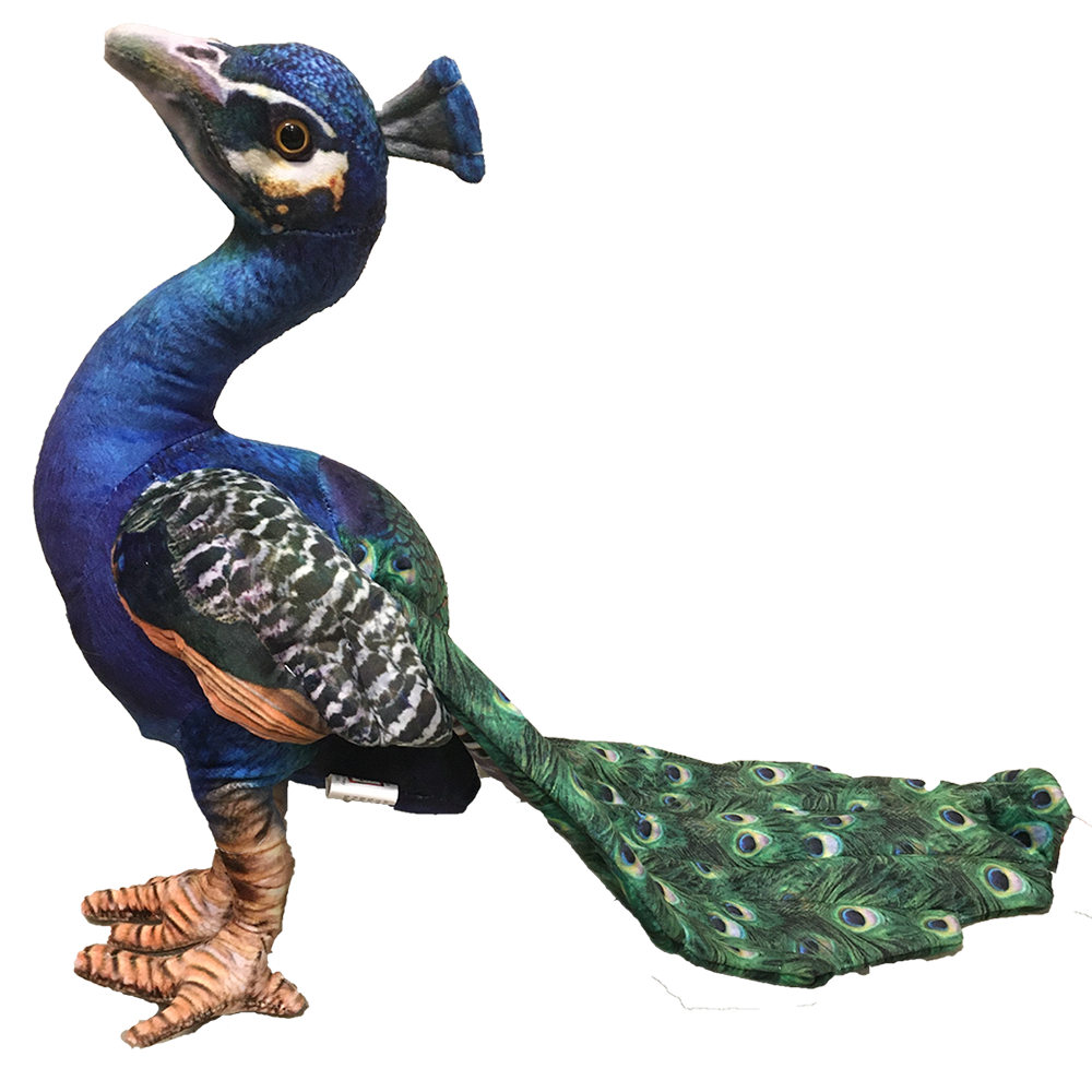 Peacock 18" Beautiful Bird Plush Stuffed Animal