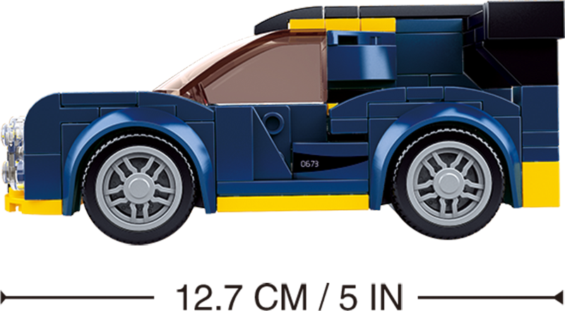 Car Club Building Brick Kit, LeMans Car (154 Pcs)