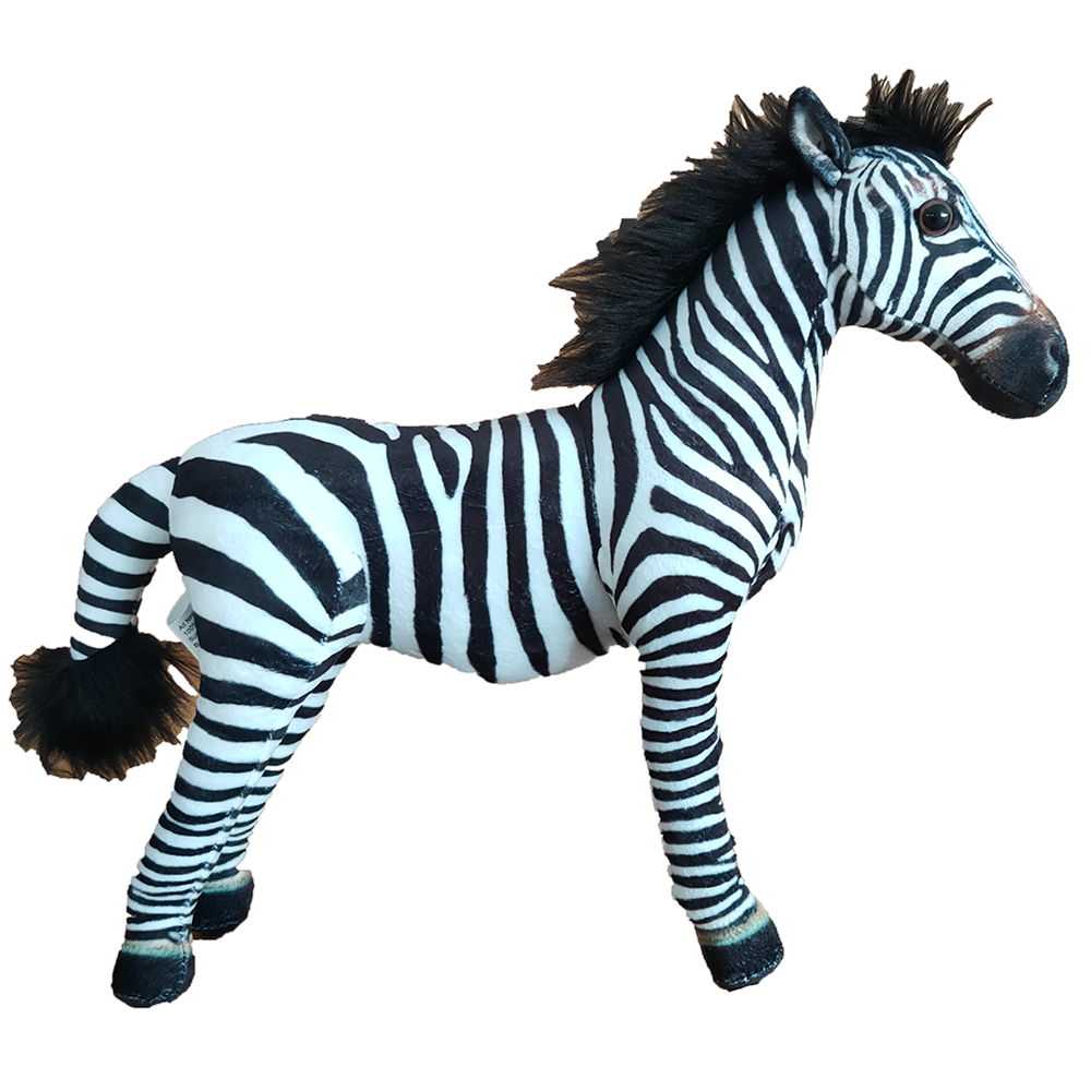 Zebra Plush 12" Stuffed Zoo Animal